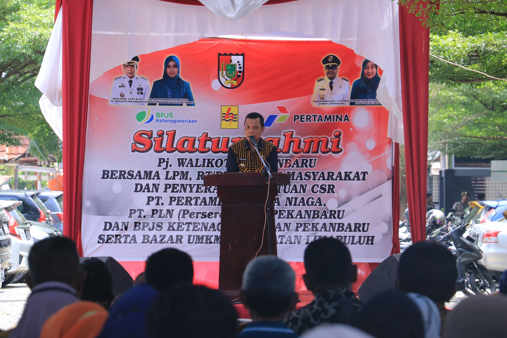 Silaturahmi Bersama Masyarakat Kecamatan Limapuluh, Pj Walikota Pekanbaru Ajak Bersatu Kembali Raih