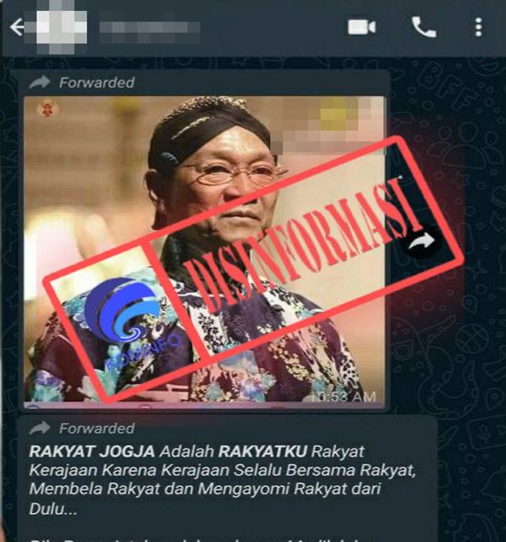 [DISINFORMASI] Pernyataan Gubernur DIY Kecam Jokowi Soal Mudik
