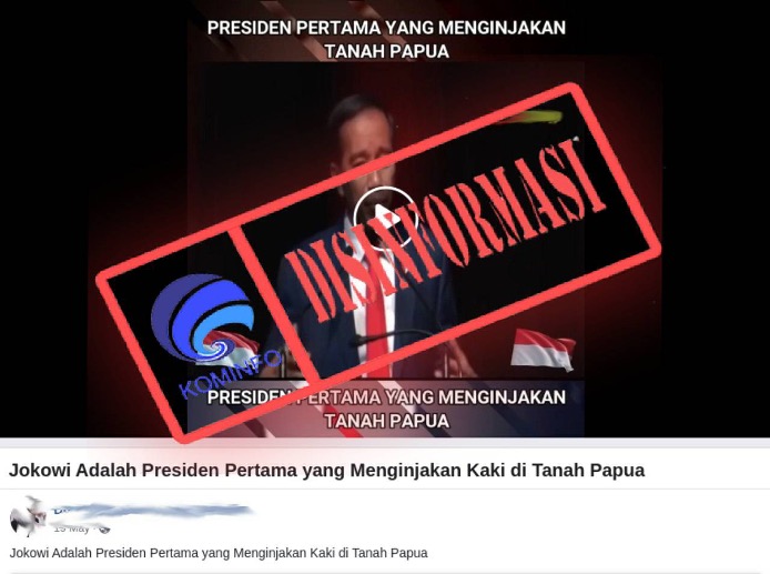 [DISINFORMASI] Jokowi adalah Presiden Pertama yang Menginjakkan Kaki di Tanah Papua