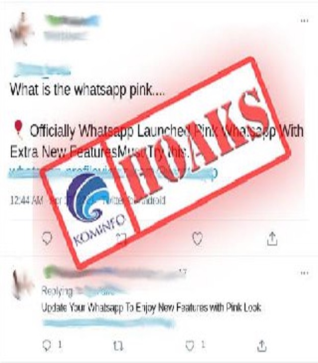 [HOAKS] WhatsApp Resmi Meluncurkan Versi Terbaru Berwarna Pink