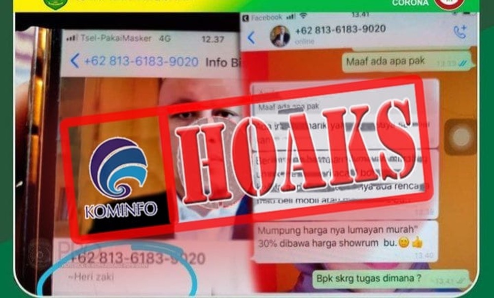 [HOAKS] Akun WhatsApp Mengatasnamakan Kepala Inspektorat Kabupaten Kutai Kartanegara