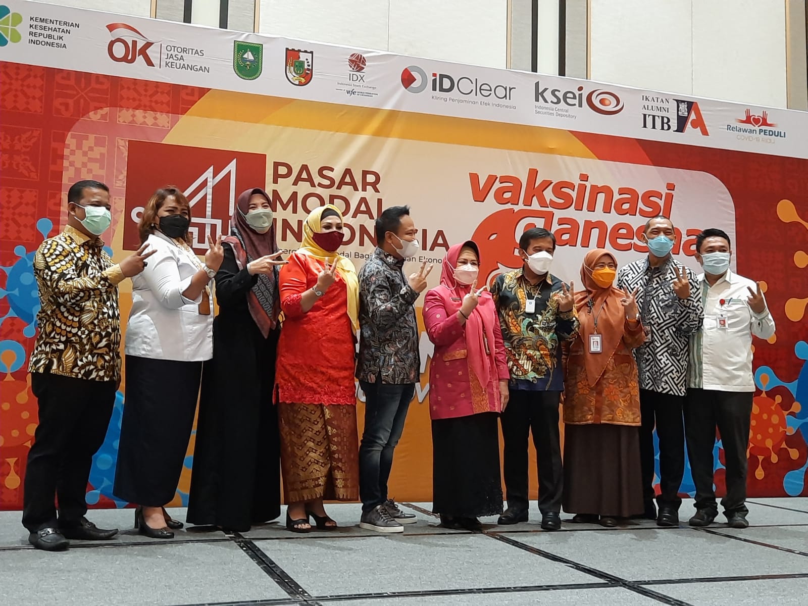 Pemko Pekanbaru Apresiasi Sentra Vaksinasi Covid-19 yang Digelar Pasar Modal Indonesia bersama IA ITB