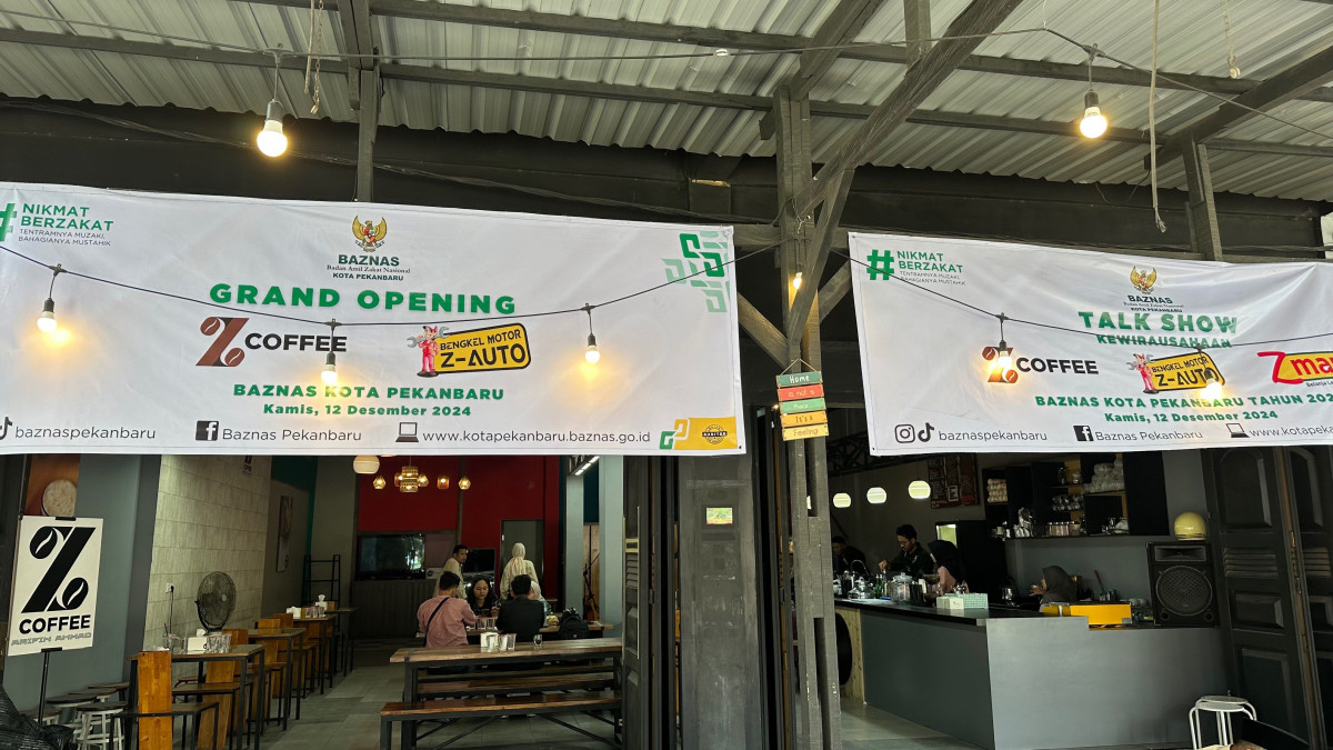 Grand Opening Z-Coffee dan Z-Auto, Pemko Pekanbaru Apresiasi Program Binaan Baznas