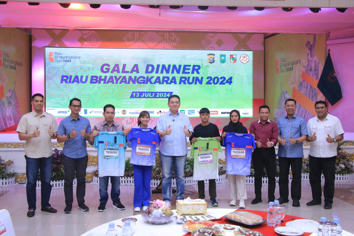 Dampingi Kapolda Riau, Sekdako Pekanbaru Hadiri Welcome Diner Bhayangkara Run 2024