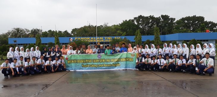 Lanud RSN Berangkatkan 45 Siswa SMP Pekanbaru ke Yogya